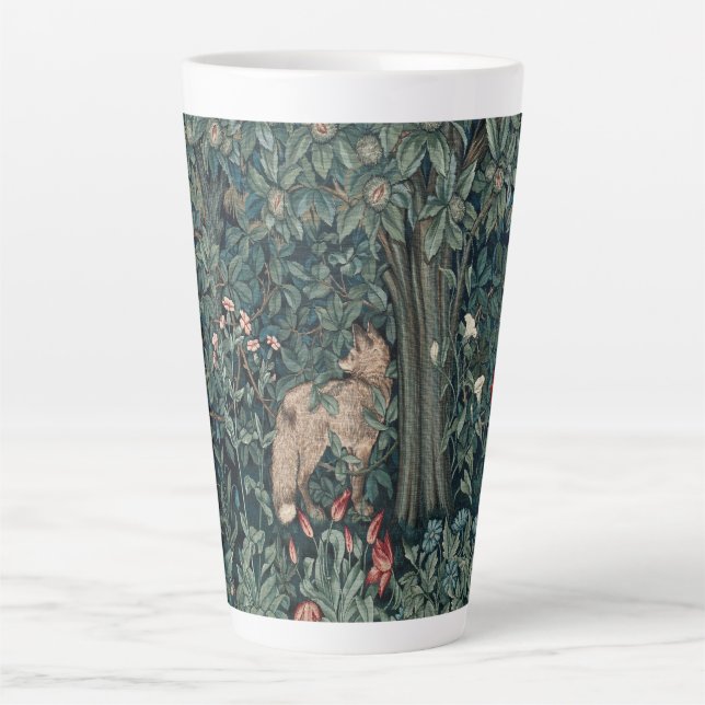 Tasse Latte William Morris Woodland Tapestry Fox (Devant)