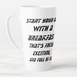 Tasse Latte Win Breakfast Latte