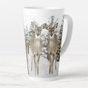 Tasse Latte Winter Wonderland Whitetland Cerf Noël