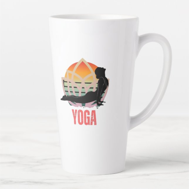Tasse Latte Yoga : Embrassez le flux (Droite)