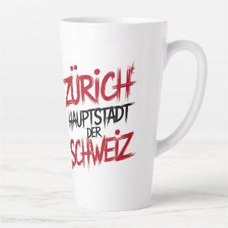 Tasse Latte Zurich, capitale de la Suisse