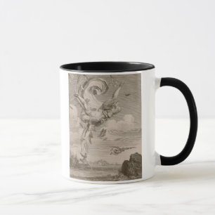 Tasse L'automne d'Icare, 1731 (gravure)
