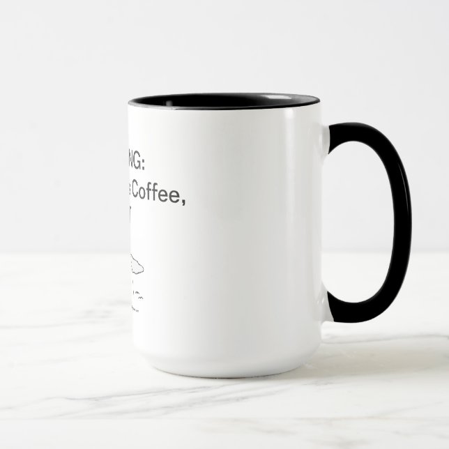 Tasse Le café du pilote de contact, CFIT (acronyme) (Droite)