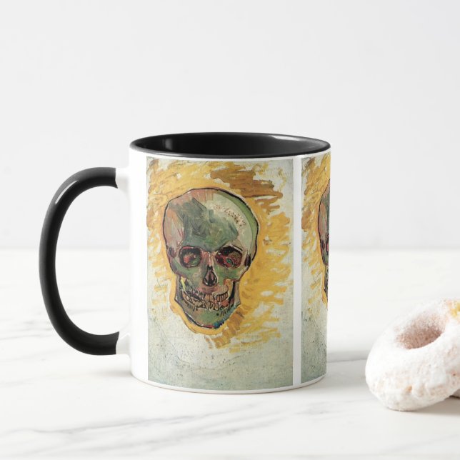 Tasse Le crâne de la vie morte par Vincent van Gogh (Avec donut)