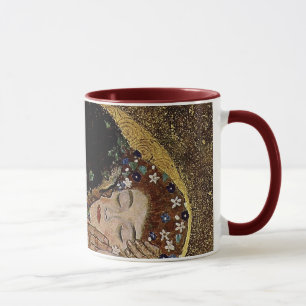 Tasse Le détail de baiser de Gustav Klimt (circa 1908)