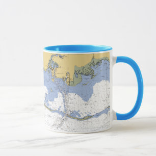 Tasse Le diagramme nautique sain du Mississippi Biloxi