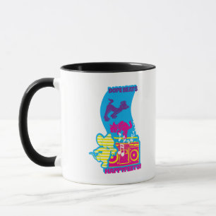 Tasse Le dopant bat les pieds heureux