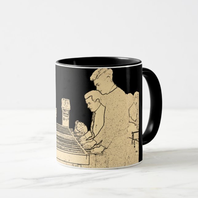 TASSE LE FOOTBALL DE TABLE D'ART DE PHOTO DU CRU (Devant droit)