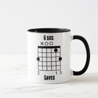Tasse Le G-Sus drôle de corde de guitare de guitariste