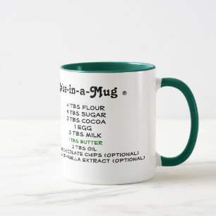 Tasse Le gâteau de 5 minutes de l'oncle Bud dans une con