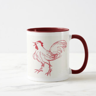 Tasse Le griffonnage de coque font à l'aube
