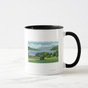 Tasse Le lac Whiteface Mt dans la distance