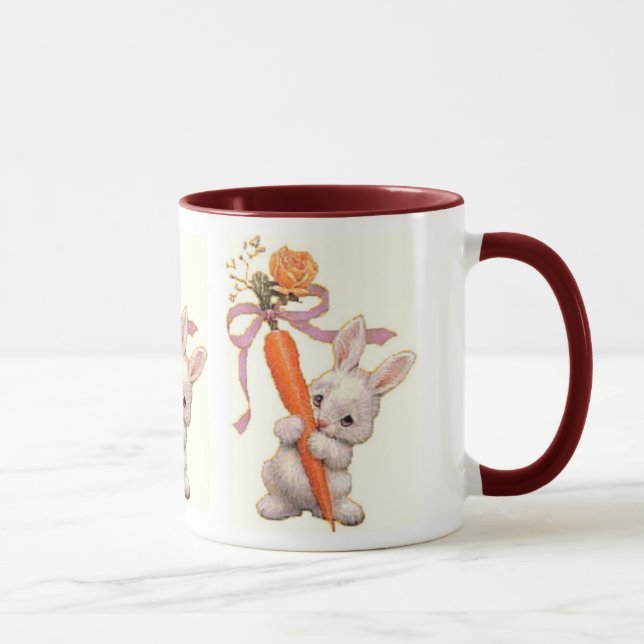 Tasse Le lapin avec la carotte et s'est levé (Droite)