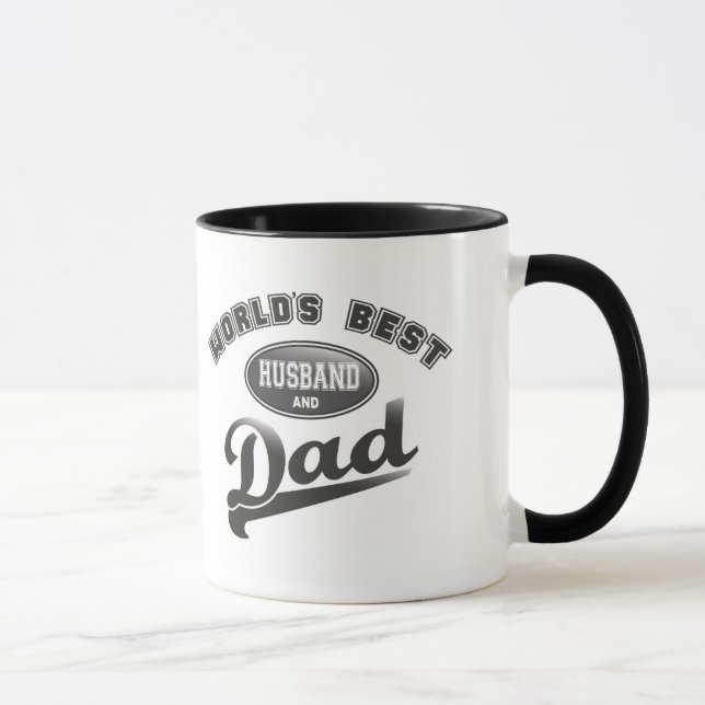 Tasse Le meilleur mari et le papa du monde (Droite)