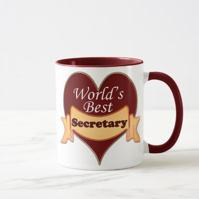 Tasse Le meilleur secrétaire du monde (Droite)