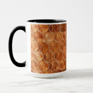 Tasse Le penny/penny de Lincoln cuivrent la pièce de
