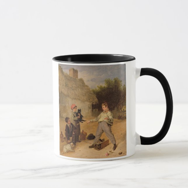 Tasse Le piège de rat (huile sur le panneau) (Droite)
