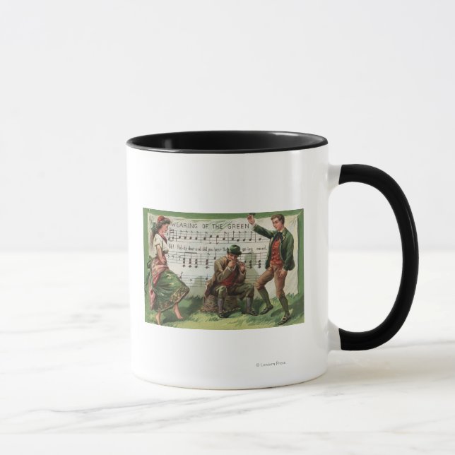 Tasse Le port de la Sheetmusic verte (Droite)