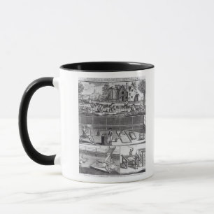 Tasse Le premier plat de la fabrication de laine