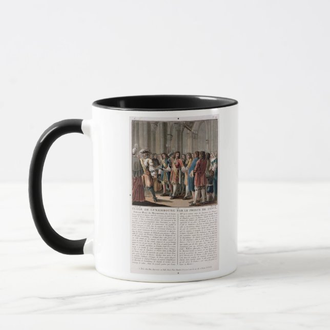 Tasse Le prince de Conti (1664-1709) félicite le duc o (Gauche)