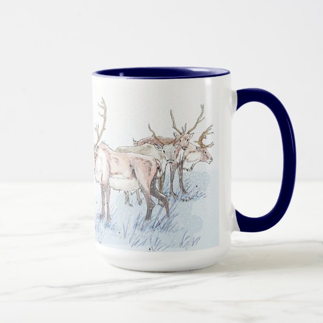 Tasse Le renne dans la boue des neiges (Droite)