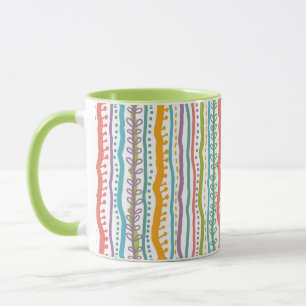 Tasse Le résumé barre le motif vertical