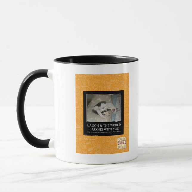 Tasse Le rire et le monde rit avec vous (Gauche)