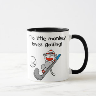 Tasse Le singe aime jouer au golf