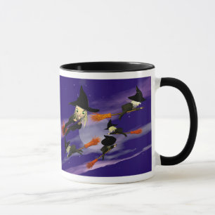 Tasse Le trafic de sorcière de Halloween