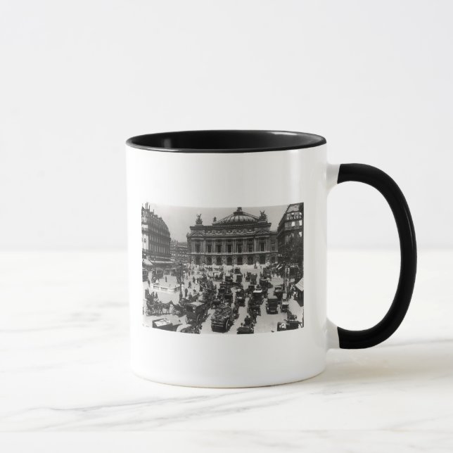 Tasse Le trafic devant le théatre de l'opéra de Paris (Droite)