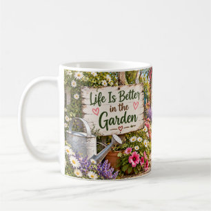 Tasse 'Leben ist besser im Garten'