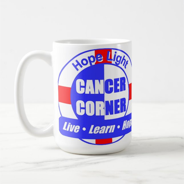 Tasse légère de coin de Cancer d'espoir (Gauche)