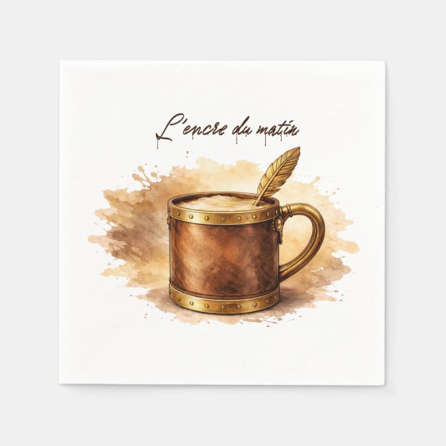 Tasse l'encre du matin serviette (Vorderseite)