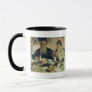 Tasse Léon Tolstoï avec son épouse dans Yasnaya Polya