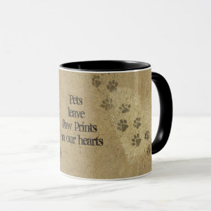 Tasse Les animaux laissent des Empreintes de pattes sur 