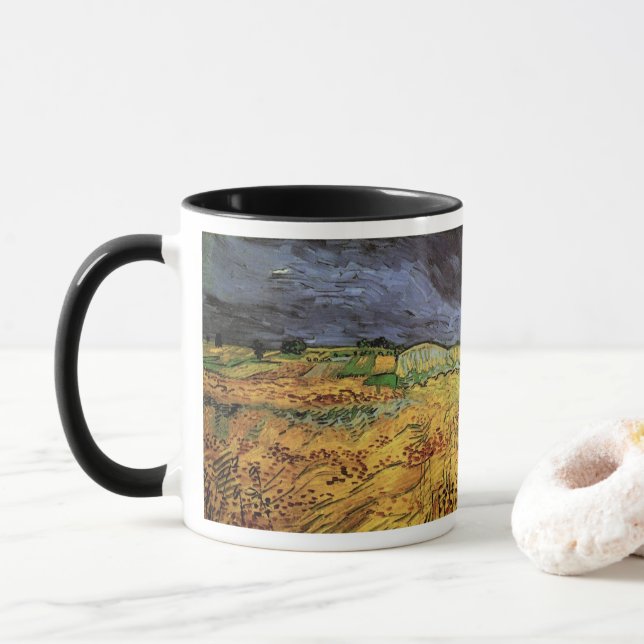 Tasse Les champs par Vincent van Gogh (Avec donut)