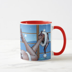 Tasse Les cheveux blonds, bleu ont observé