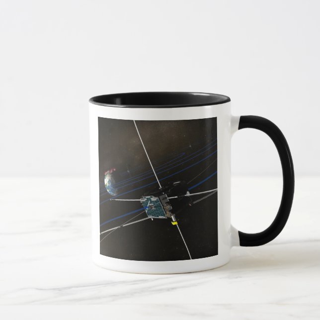 Tasse Les cinq engins spatiaux THEMIS en orbite (Droite)