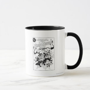 Tasse Les corps verts de lanterne, noirs et blancs