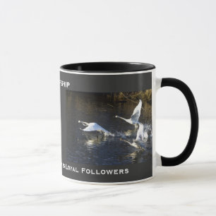 Tasse Les dons de motivation des cygnes trompettes