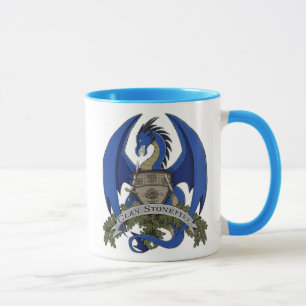 Tasse Les dragons de Stonefire Crest (dragon bleu) la
