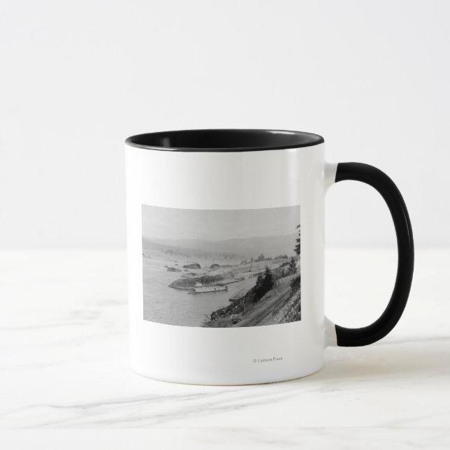 Tasse Les écluses en cascade sur la rivière Columbia Pho (Droite)