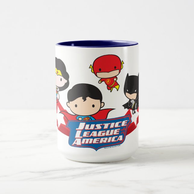 Tasse Les étoiles de la Chibi Justice League of America (Centre)