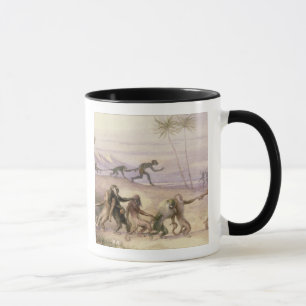 Tasse Les façons et les coutumes des singes