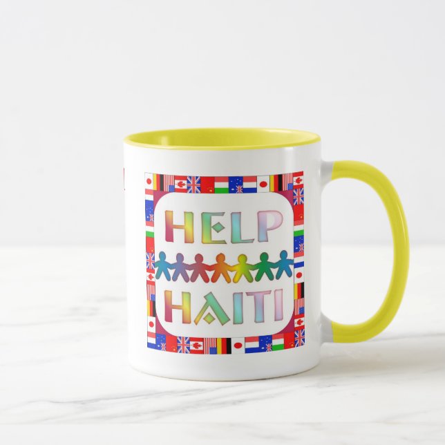 Tasse Les mains pour aider Haïti à museler (Droite)