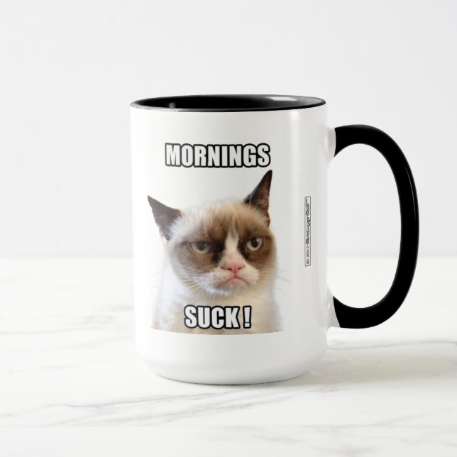 Tasse Les matins grincheux de Cat™ sucent (Droite)