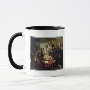 Tasse Les membres du club de l'artiste de Hambourg, 1840