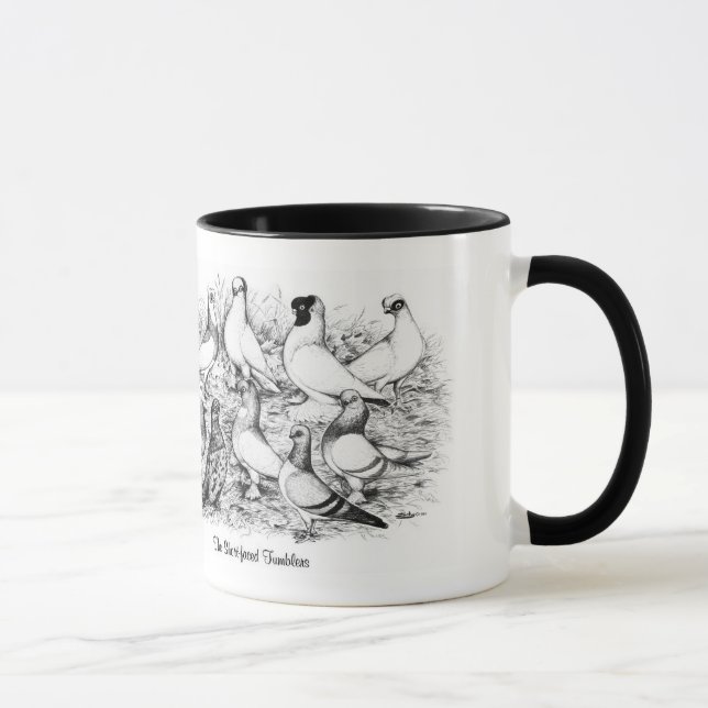 Tasse Les Pigeons Tumbler à courte vue (Droite)