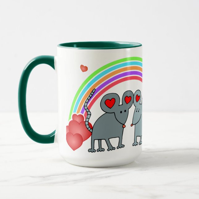 Tasse Les souris en amour Valentines (Gauche)
