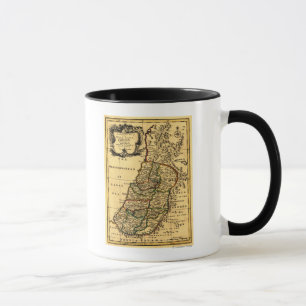 Tasse Les tribus de l'Israël dans la carte de